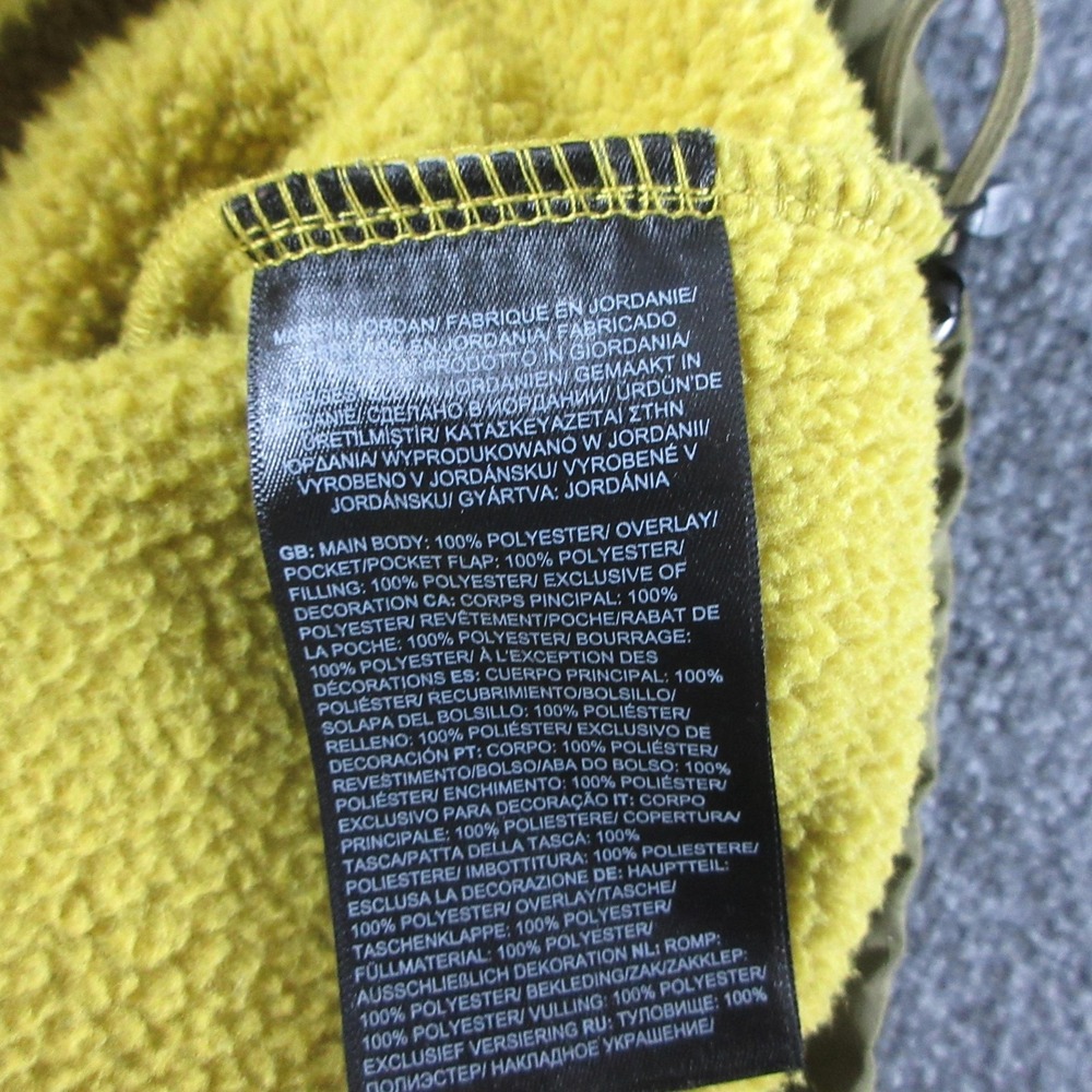 The North Face Vest Mens Medium Yellow Royal Arch Fleece Outdoor Full Zip - Picture 6 of 10